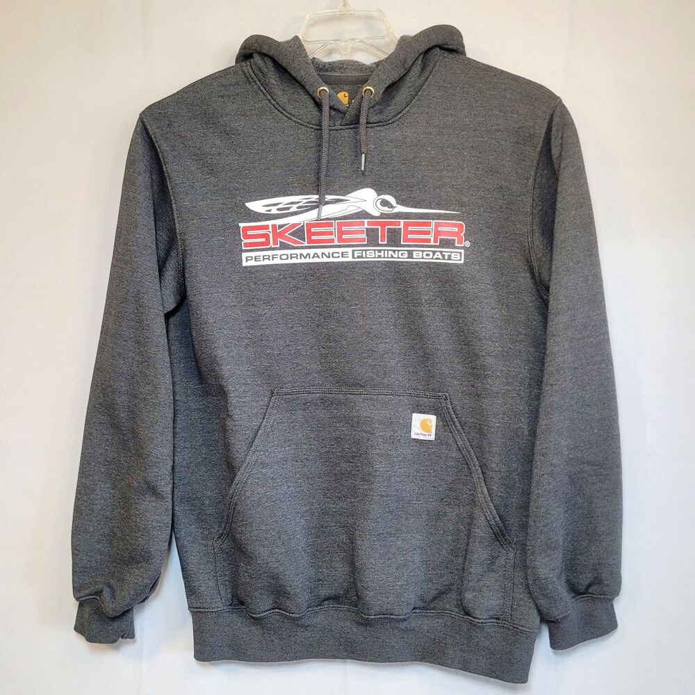 Skeeter Bass Boats CARHARTT LOOSE FIT Gray Hoodie Sweatshirt Medium NWOT